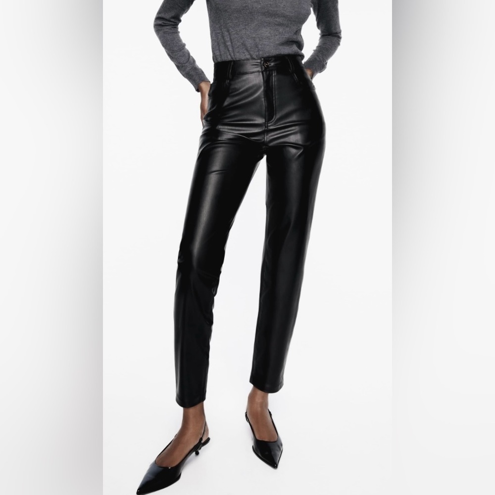 Zara Faux Leather Pants